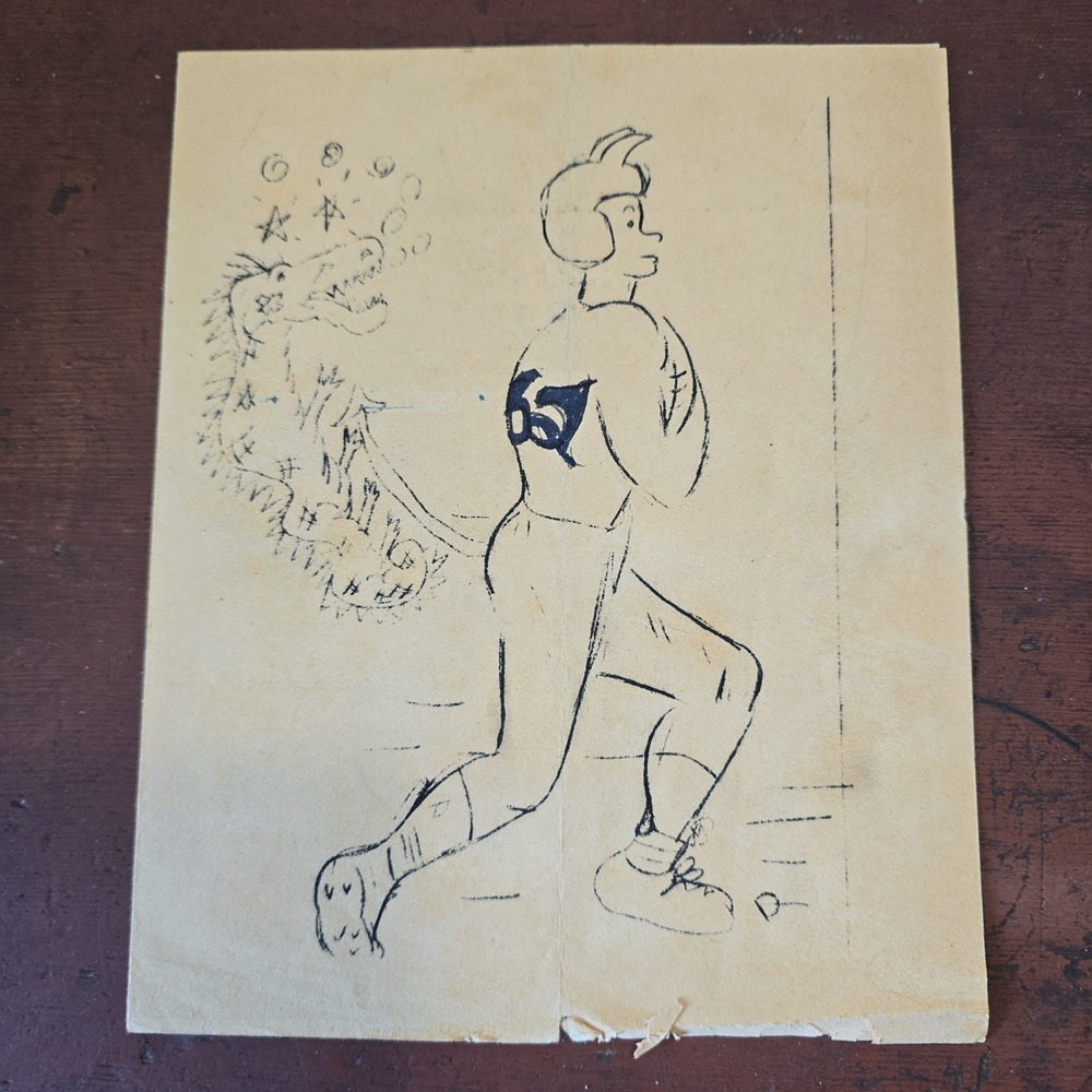 1954 YOKOHAMA High School YO-HI vs NARIMASU Football Game Brochure JAPAN